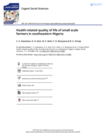 Health-related quality of life of small-scale farmers in southeastern Nigeria