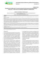 Pharmacists compliance to practice regulations and good professional practice: a case study of Nigerian community pharmacists