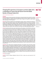 Changing life expectancy in European countries 1990-2021: a subanalysis of causes and risk factors from the Global Burden of Disease Study 2021