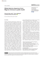 Global pharma departure from Nigeria: A threat to public health