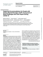 Supported Accommodations for People with Serious Mental Disorders: Staff’s Assessment of Work Challenges and Their Impact during COVID-19