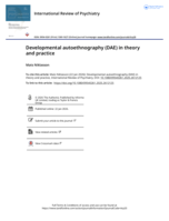 Developmental autoethnography (DAE) in theory and practice