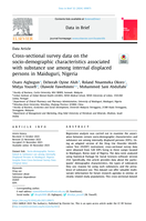 Cross-sectional survey data on the socio-demographic characteristics associated with substance use among internal displaced persons in Maiduguri, Nigeria