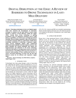 Digital Disruption at the Edge: A Review of Barriers to Drone Technology in Last-Mile Delivery