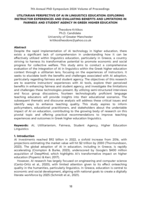 Utilitarian perspective of AI in linguistics education: exploring instructor experiences and evaluating benefits and limitations in fairness and student agency in Greek  higher education