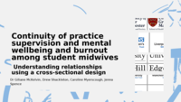Continuity of practice supervision and mental wellbing and burnout among student midwives: Understanding relationships using a cross-sectional design’