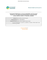 Participant Reflections on the Acceptability and Perceived Impact of a Six-Week Equanimity-Based Compassionate Action (EBCA) Course: A Thematic Analysis