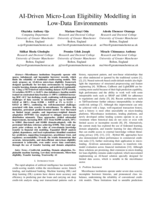 AI-driven micro-loan eligibility modelling in low-data environments