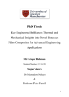 Eco-engineered brilliance: : thermal and  mechanical insights into Novel Borassus  fibre composites for advanced engineering  applications