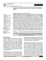 Association of nephrolithiasis with the intake of carbonated drinks