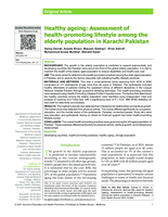 Healthy ageing: Assessment of health-promoting lifestyle among the elderly population in Karachi Pakistan