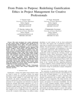 From points to purpose: redefining gamification ethics in project management for creative professionals