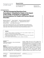 “We had unexpected reactions from everywhere”: a qualitative study on the impact of the COVID-19 pandemic on supported accommodations for people with serious mental disorders