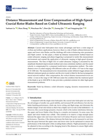 Distance Measurement and Error Compensation of High-Speed Coaxial Rotor Blades Based on Coded Ultrasonic Ranging