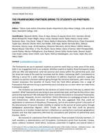 The frameworks partners bring to students-as-partners work