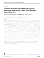 Systematic Review for Detecting & Diagnosing Brain Tumor Using Deep Learning: Current Trends and Future Research Directions