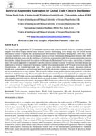Retrieval-Augmented Generation for Global Trade Concern Intelligence
