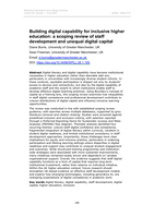 Building digital capability for inclusive higher education: a scoping review of staff development and unequal digital capital