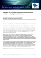 Bridging the gap: PREPARE as a collaborative approach to first-year transition in a widening participation context