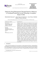 Enhancing Waqf management through FinTech in Malaysia: A conceptual framework on the Technology Acceptance Model (TAM)