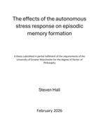 The effects of the autonomous stress response on episodic memory formation