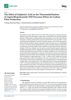 The Effect of Sulphuric Acid on the Thermostabilisation of Lignin/Biopolyamide 1010 Precursor Fibres for Carbon Fibre Production