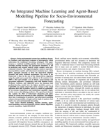 An Integrated Machine Learning and Agent-Based Modelling Pipeline for Socio-Environmental Forecasting