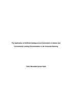 The Application of artificial intelligence and automation in Islamic and conventional lending documentation in UK corporate banking
