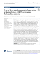 A novel deep learning approach for denoising and classification of SDRF sensing data for breathing patterns