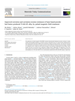 Improved corrosion and cavitation erosion resistance of laser-based powder bed fusion produced Ti-6Al-4V alloy by pulsed magnetic field treatment