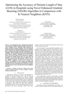 Optimizing the accuracy of patients length of stay (LOS) in hospitals using Novel Enhanced Gradient Boosting (NEGB) Algorithm in comparison with K-Nearest Neighbors (KNN)