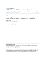 Survival horror games - an uncanny modality