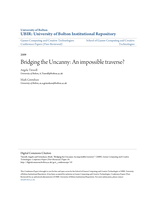 Bridging the Uncanny: An impossible traverse?