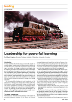 Leadership for powerful learning