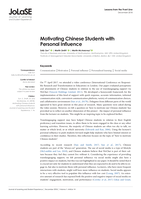 Motivating Chinese students with personal influence