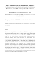 Blends of unsaturated polyester and phenolic resins for application as fire-resistant matrices in fibre-reinforced composites. Part 2: Effects of resin structure, compatibility and composition on fire performance