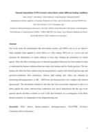 Thermal degradation of DNA-treated cotton fabrics under different heating conditions