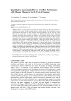 Quantitative assessment of sewer overflow performance with climate change in northwest England