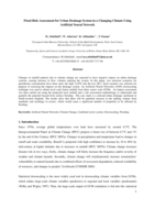 Flood risk assessment for urban water system in a changing climate using artificial neural network