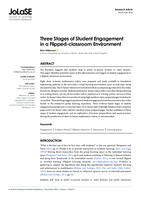 Three stages of student engagement in a flipped-classroom environment