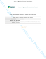 Male sexual assault survivors: lessons for UK services