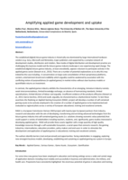 Amplifying applied game development and uptake