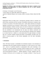 Effect of Yarn, Fabric Construction and Colour in Respect of Red Reflectance and Pigmentation on the Thermal Properties and Limiting Oxygen Index of Flame Retardant Polypropylene Fabrics