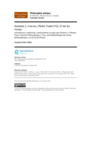 Dominic J. O’MEARA, Plotin Traité 19 (I, 2) Sur les Vertus