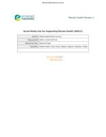 Social media use for supporting mental health (SMILE)
