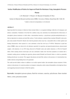 Surface modification of fabrics for improved flash-fire resistance using atmospheric pressure plasma in the presence of a functionalized clay and polysiloxane
