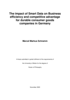 The impact of Smart Data on Business efficiency and competitive advantage for durable consumer goods companies in Germany.