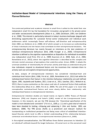 Institution-based model of entrepreneurial intentions using the theory of planned behaviour. Institutional voids, entrepreneurship and small business development