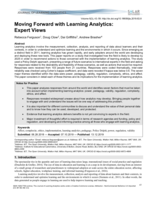 Moving forward with learning analytics: expert views