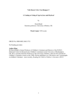 "Life doesn’t give you bumpers”: a coming or going of age in Juno and Boyhood